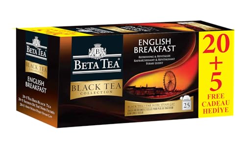 English Breakfast Black Tea Bags package by Beta Tea