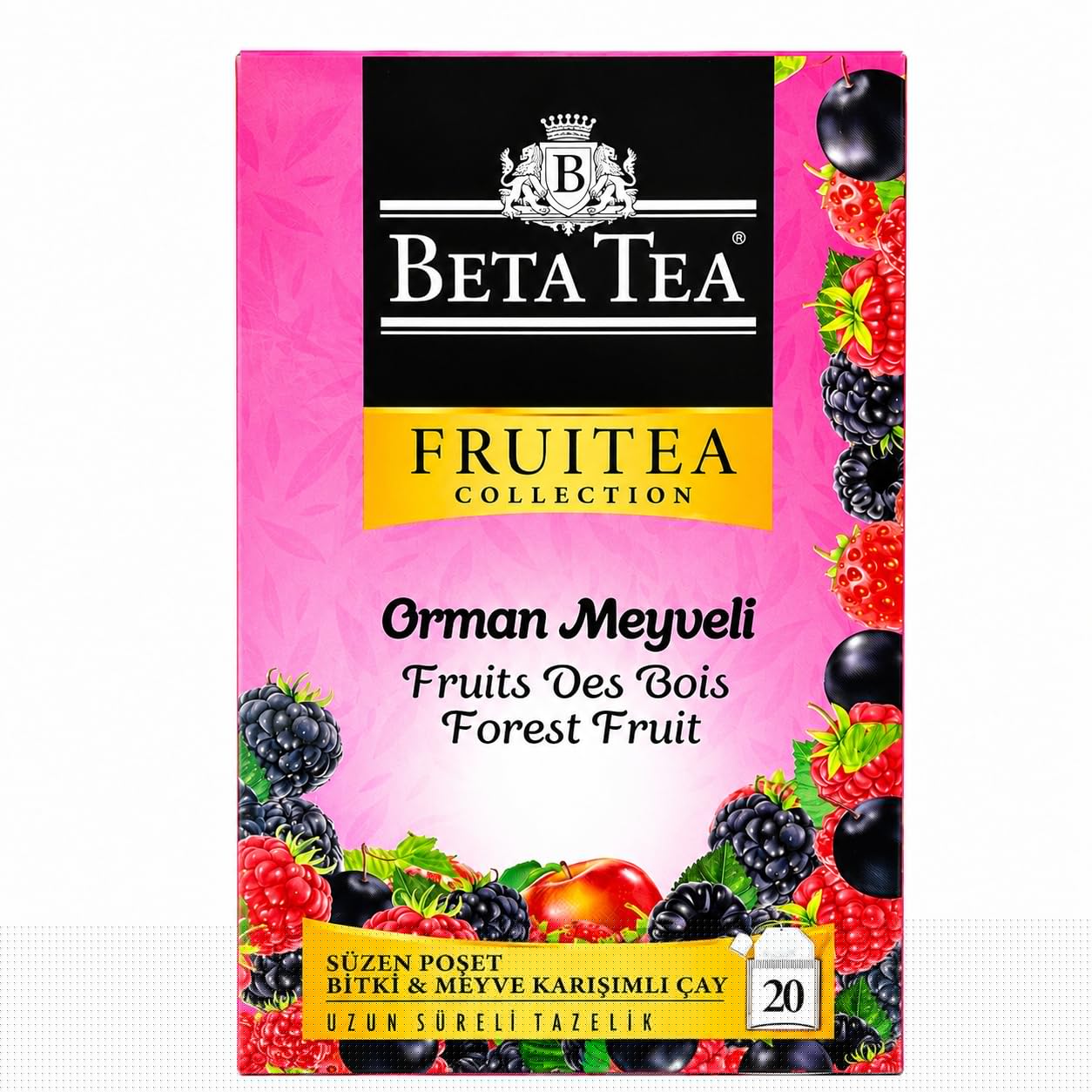 Forest Fruit Herbal Tea package by Beta Tea