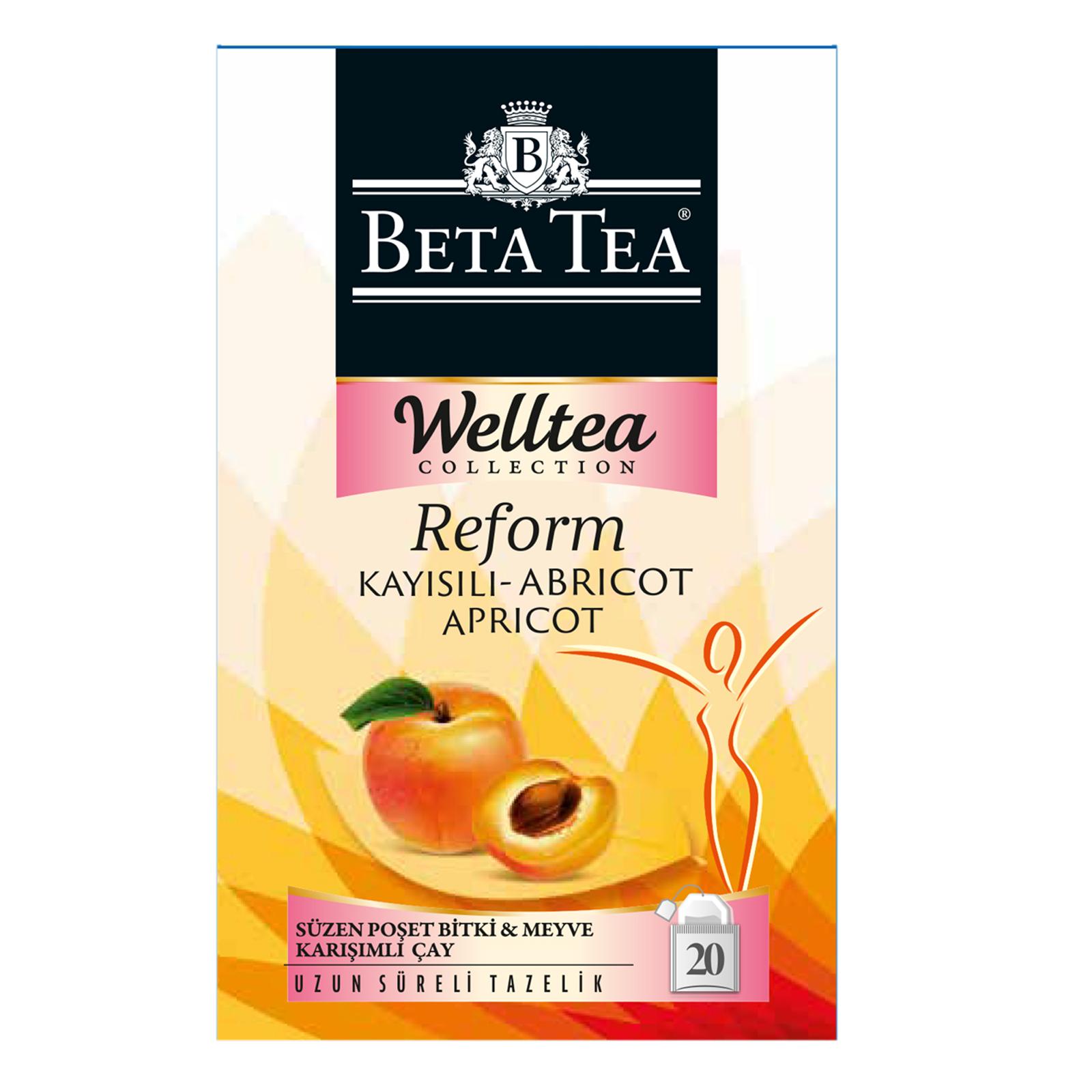 Reform Apricot Herbal Tea package by Beta Tea