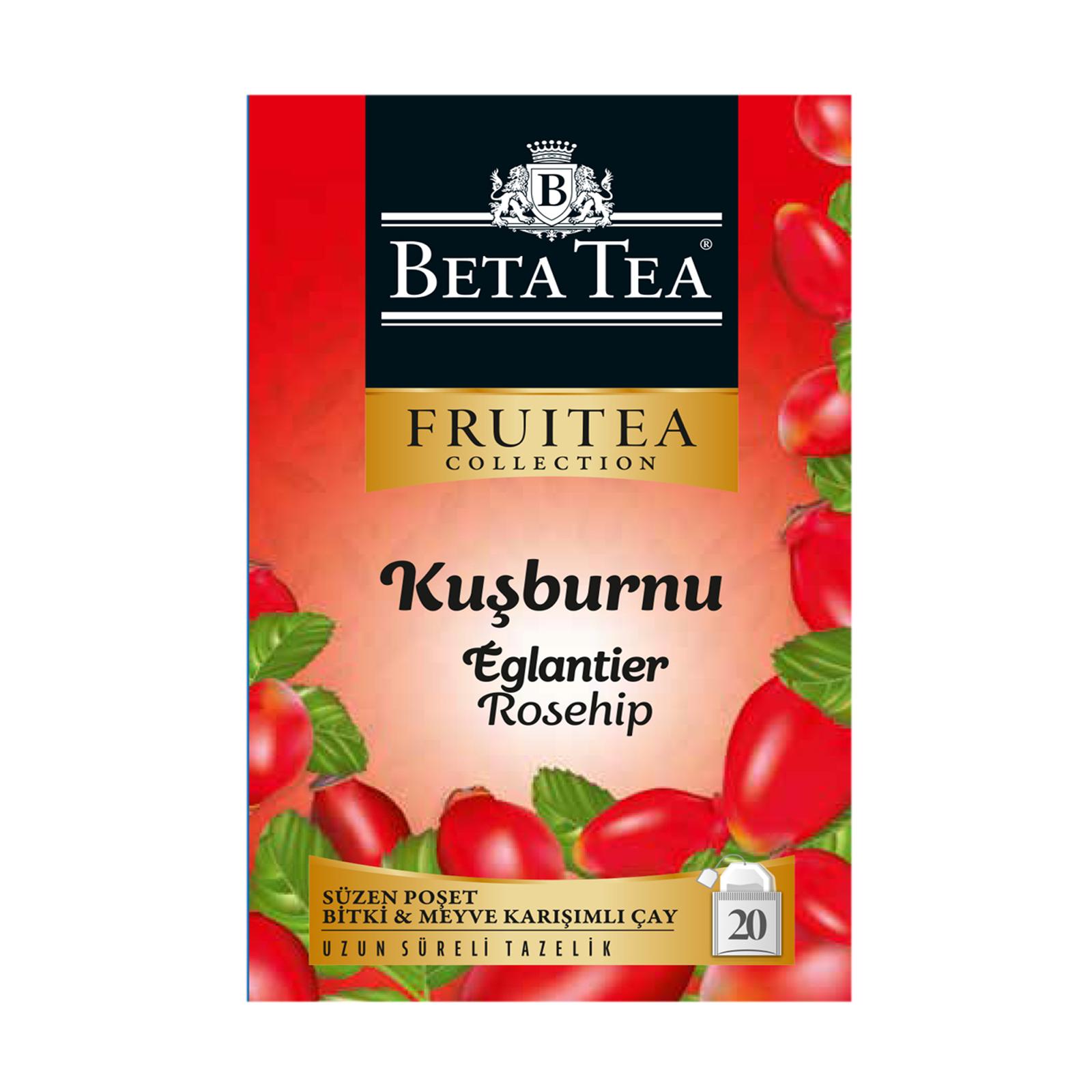 Rosehip Herbal Fruit Tea package by Beta Tea