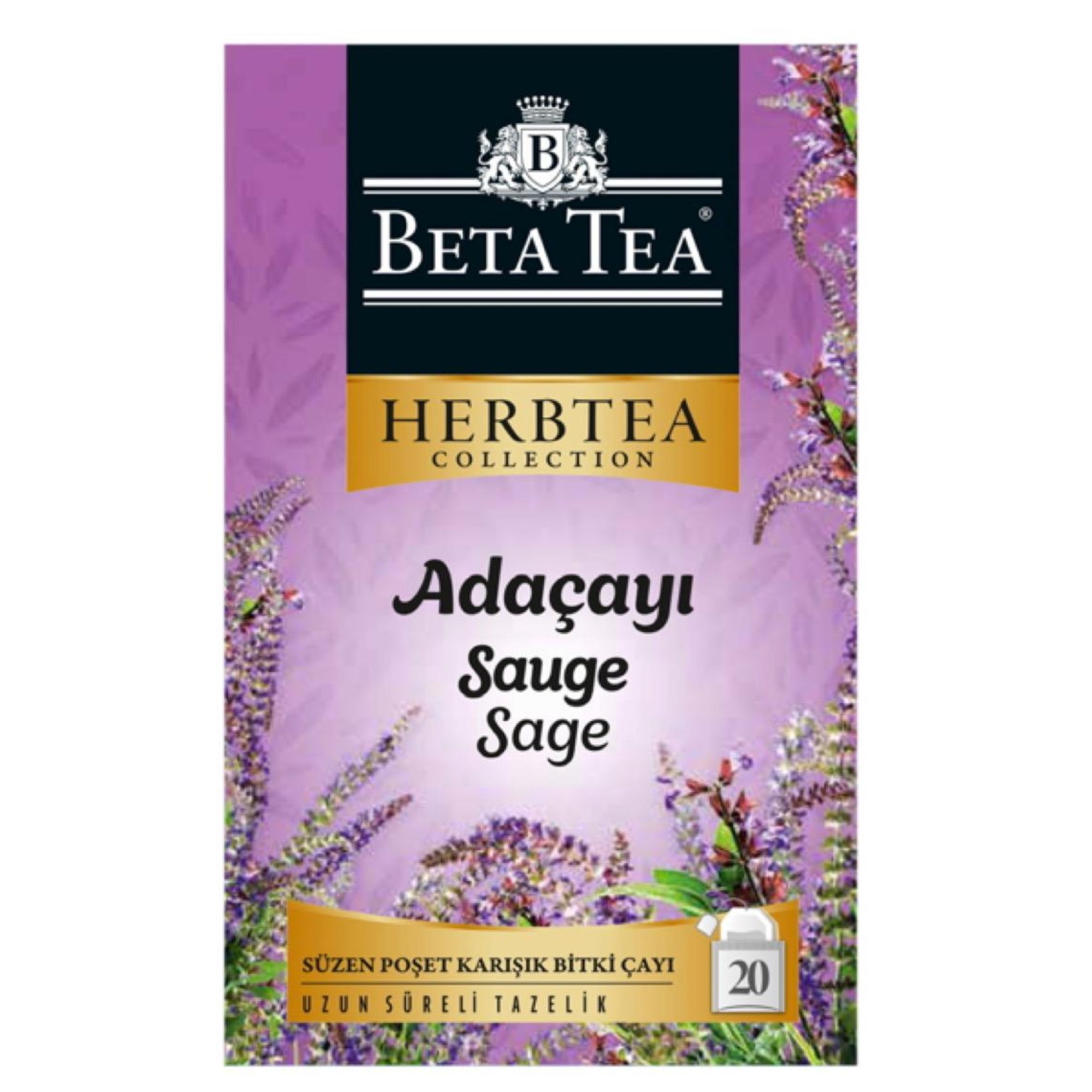 Sage Herbal Tea package by Beta Tea